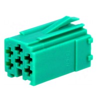 Green Mini ISO Connector 4carmedia 331441-2