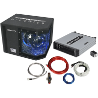 Hifonics MBP 1000.2 subwoofer and amplifier action set