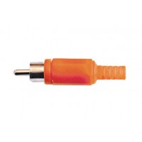 cinch male plastic red