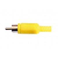 cinch male plastic yellow