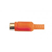 cinch female plastic red