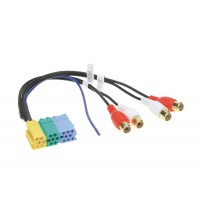 AUX output adapter MINI ISO - CINCH