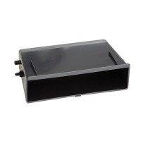 Universal compartment for 2DIN car radio adapters