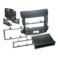 Car radio reduction frame for Citroen C-Crosser / Mitsubishi Outlander / Peugeot 4007