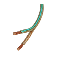 Speaker cable ACV RCA 25 transparent/mint yard goods