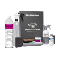 Convertible cleaning and care set COLOURLOCK by KochChemie Cabrio Colour Set grey brown dark