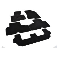 Rigum textile car mats for Kia Carens 7 seats. (2013 -)