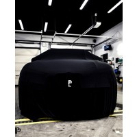 Car cover Poka Premium Equipment Premium quality car cover black with welt - Hatchback / Sedan
