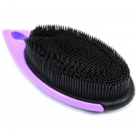 Poka Premium Shaggy Purple Rubber Brush for hair and pet hair