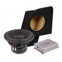 Subwoofer set in OEM enclosure and amplifier for Audi A4 B6 Avant No. 2