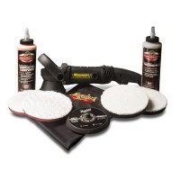 Meguiar's DA Microfiber Correction System 5" Complete Paint Restoration and Machine Polisher Kit - DA Polisher Kit