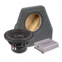 Subwoofer set in OEM enclosure and amplifier for Volkswagen Golf V, VI No. 2