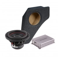 Subwoofer set in OEM enclosure and amplifier for Volkswagen Golf IV