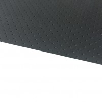 Dark gray perforated artificial leather SGM Leather Dark Gray Perforated